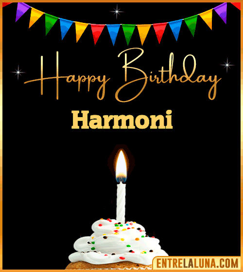 GiF Happy Birthday Harmoni